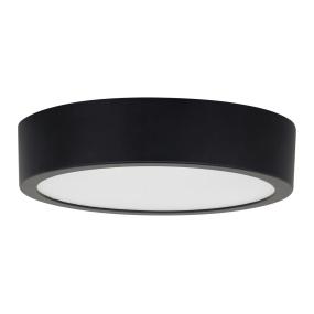 LUMINARIO DE TECHO SOBREPUESTO LED REDONDO 12 W NEGRO 3000/4000/6500 K USO INTERIOR