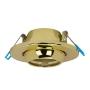 LUMINARIO DE TECHO EMPOTRABLE DIRIGIBLE REDONDO PARA LÁMPARA LED MR16 GX5.3 8 W ORO USO INTERIOR