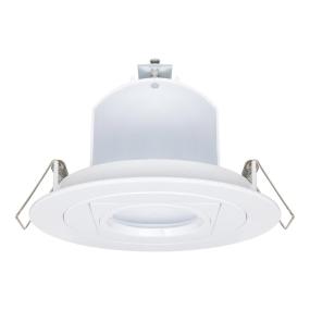 LUMINARIO DE TECHO EMPOTRABLE REDONDO PARA LÁMPARA MR16 GX5.3 8 W BLANCO DIRIGIBLE USO INTERIOR