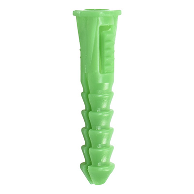 ANCLA DE EXPANSIÓN DE PLÁSTICO 1 1/2 PULGADA VERDE .001 KG 50 PIEZAS