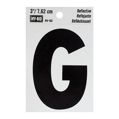 LETRA G DE VINILO 7.62 CM