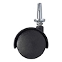 RODAJA TWIN DE NYLON 4 CM NEGRO