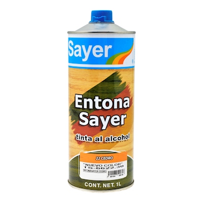 TINTA PARA MADERA AL ALCOHOL MATE INTERIOR SECADO RÁPIDO 1 L
