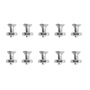 10 TORNILLOS PARA MÁQUINAS 1/2 PULGADA PLATA