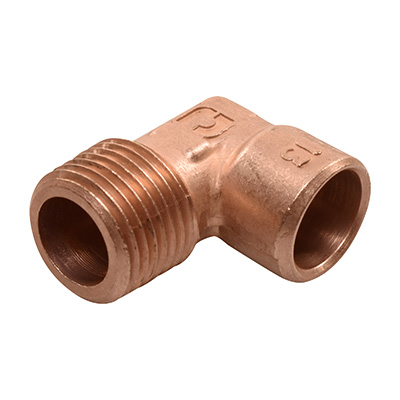CODO COBRE 1/2" MACHO