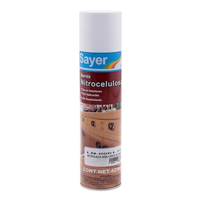 LACA NITROCELULOSA PARA MADERA BRILLANTE DE SECADO RÁPIDO 425 ML
