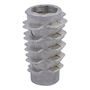 TUERCA INSERTO "E" 1/4" PLATA .003 KG CON 12 PIEZAS