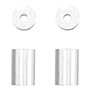 CASQUILLOS DE ALUMINIO PLATA 2 PIEZAS