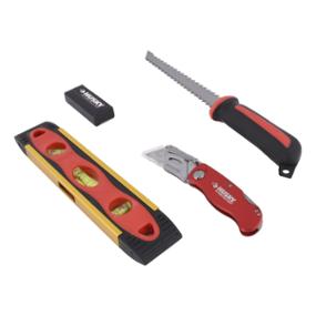 JUEGO DE CORTE ACERO Y PLASTICO PARA TABLAROCA 3 PIEZAS