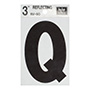 LETRA "Q" DE VINILO 7.62 CM