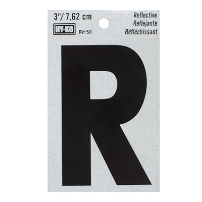 LETRA "R" DE VINILO 7.62 CM