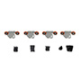 SISTEMA COLGANTE DUCLOSET DOBLE 45 KG GRIS