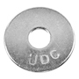 RONDANA DE PROTECCIÓN DE 3/8 X 1 1/2 PULGADA PLATA 100 PIEZAS