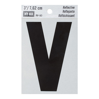 LETRA "V" DE VINILO 7.62 CM