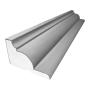 MOLDURA CORNISA MEXICANA 21.4 X 13.8 CM X 1.22 M GRIS