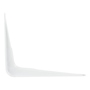 MÉNSULA DE ACERO 23.7 CM BLANCO