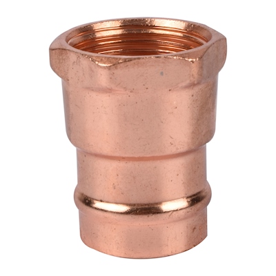 ADAPTADOR HEMBRA COBRE CON SOLDADURA 3/4 DE PULGADA B&K