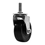 RUEDA/RODAJA PLANA DE HULE 7.5 CM NEGRO