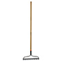 RASTRILLO JARDINERO 16 DIENTES 151 X 41 CM GRIS OSCURO TRUPER