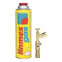 SOPLETE MANUAL DE GAS BUTANO/PROPANO 275 GRAMOS PARA SOLDADURA BLANDA CON 2 CARTUCHOS