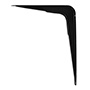 MÉNSULA PARA REPISA USO RUDO DE 18 CM 45 KG DE CARGA 1 PIEZA DE METAL NEGRO