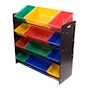 ORGANIZADOR DE 12 RECIPIENTES PLÁSTICOS CHOCOLATE MULTICOLOR