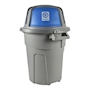 BOTE DE BASURA 3 EN 1 100 L GRIS