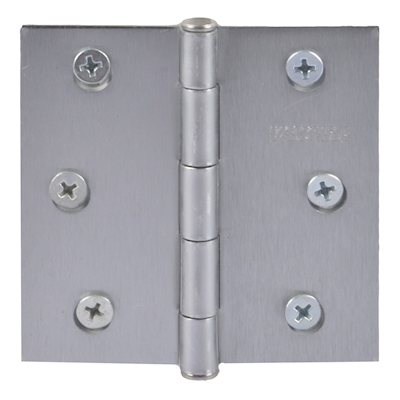BISAGRA PLANA 3 X 3 PULGADAS PLATA 2 PIEZAS