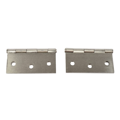 BISAGRA CABEZA PLANA 3 X 3 PULGADAS PLATA 2 PIEZAS