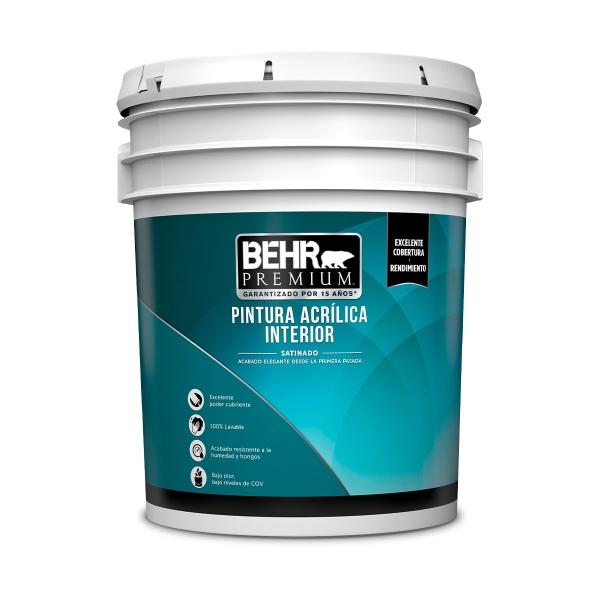 PINTURA BEHR PREMIUM SATINADO BASE OSCURA 17.15 L