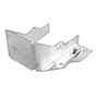 SOPORTE DOBLE PARA MADERA 9.3 X 8 CM PLATA