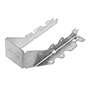 SOPORTE DOBLE PARA MADERA 16.5 X 10 CM PLATA