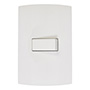 PLACA 1 INTERRUPTOR 3 VÍAS BLANCO
