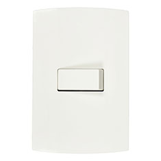 PLACA 1 INTERRUPTOR SENCILLO 127 VCA 10 A MARISIO BLANCO