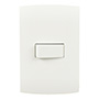 INTERRUPTOR PULSADOR 127 VCA 10 A CON PLACA BLANCO