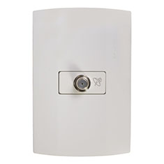 TOMA DE TV CON PLACA BLANCA SCHNEIDER ELECTRIC