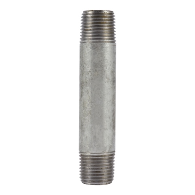 NIPLE ACERO GALVANIZADO 1/2" X 4" ROSCA EXTERNA