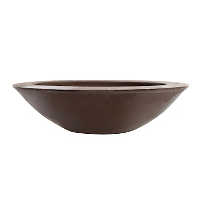 MACETA 23" PLÁSTICO TIPO PLATON CHOCOLATE (308100)