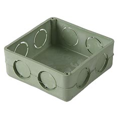 CAJA CONDUIT CUADRADA 1/2 PULGADA VERDE