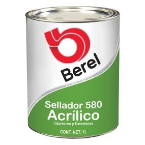Sellador Berel 580 Acrilico Exterior/Interior 1L