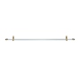 CORTINERO AJUSTABLE TIPO CAFE 1/2 PULGADA DE 2.18 A 3.81 M BLANCO