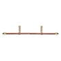 CORTINERO AJUSTABLE DE 76 A 122 CM CAFÉ