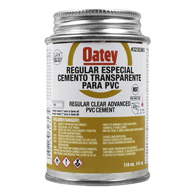CEMENTO PARA TUBERÍA PVC 118ML SELLADO RESISTENTE TRANSPARENTE
