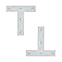 PLACA DE UNIÓN "T" 7.6 X 7.6 CM PLATA 2 PIEZAS