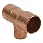 TEE REDUCCIÓN COBRE 3/4" X 3/4" X 1/2"