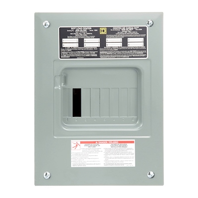 CENTRO DE CARGA QO DE 8 ESPACIOS 100 A MONOFÁSICA NEMA 1 DE EMPOTRAR ZAPATAS QO816L100F