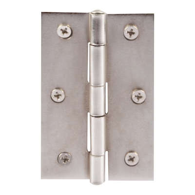 BISAGRA CABEZA PLANA 3 X 2 PULGADAS PLATA 2 PIEZAS