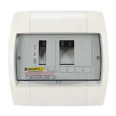 CENTRO DE CARGA QOX DE 6 ESPACIOS 60 A BIFÁSICA NEMA 1 DE SOBREPONER QOX204