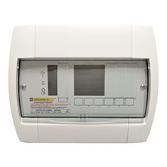 CENTRO DE CARGA QOX DE 8 ESPACIOS 100 A BIFÁSICA NEMA 1 DE SOBREPONER QOX206