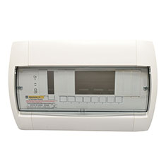 CENTRO DE CARGA QOX DE 10 ESPACIOS 100 A BIFÁSICA NEMA 1 DE SOBREPONER QOX208